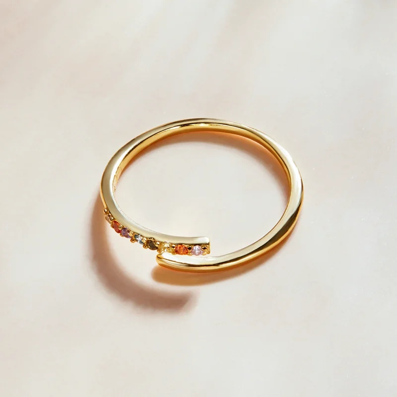 (imagem para) Pandora Style Simple Cubic Zirconia Open Ring - SCR748 - Visualizar 4