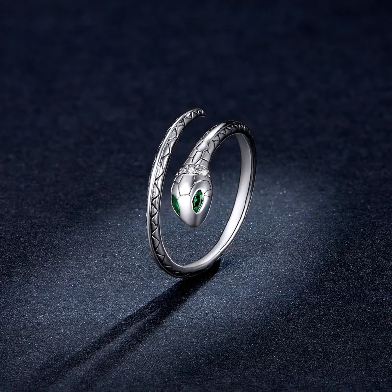 (imagem para) Pandora Style Snake Open Ring - BSR169 - Visualizar 5