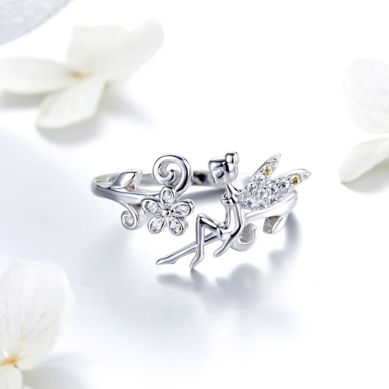 (imagem para) Pandora Style Spring Spirit Open Ring - BSR025 - Visualizar 3