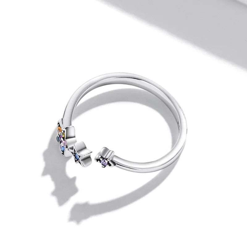 (imagem para) Pandora Style Star Open Ring - SCR769 - Visualizar 4