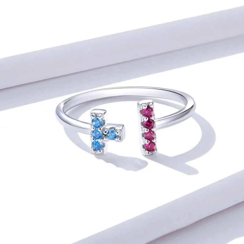 (imagem para) Pandora Style Tetris Open Ring - BSR114 - Visualizar 2