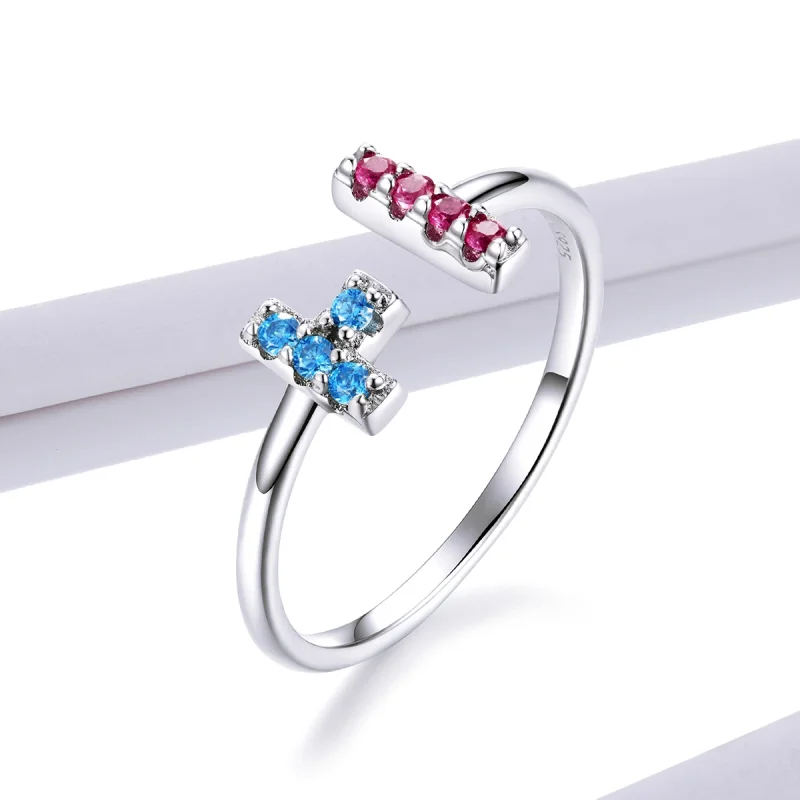 (imagem para) Pandora Style Tetris Open Ring - BSR114 - Visualizar 3