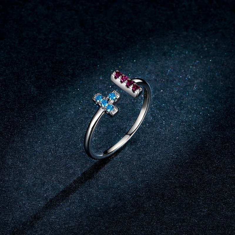 (imagem para) Pandora Style Tetris Open Ring - BSR114 - Visualizar 5