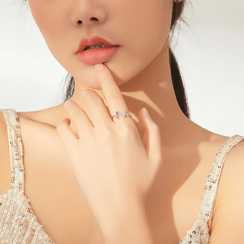 (imagem para) Pandora Style Tetris Open Ring - BSR114 - Visualizar 8