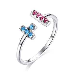 (imagem para) Pandora Style Tetris Open Ring - BSR114