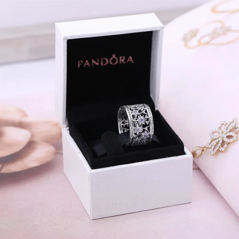(imagem para) Anel PANDORA Ramo Forget-me-Knot Flor da Recordação - 190991ACZ - Visualizar 4