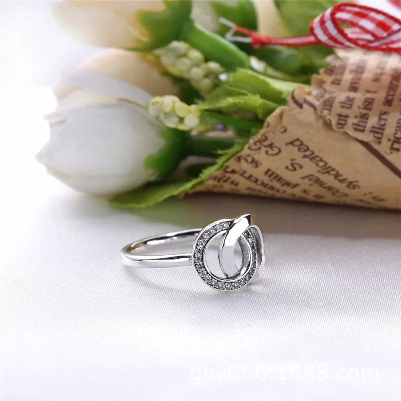 (imagem para) Anel Círculos PANDORA Signature - 196326CZ - Visualizar 4