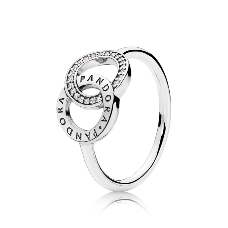 (imagem para) Anel Círculos PANDORA Signature - 196326CZ