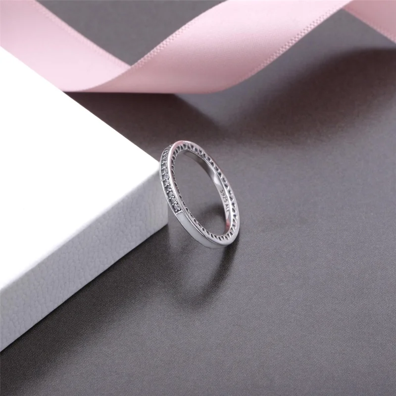 (imagem para) Anel Corações Radiantes PANDORA Orquídea - 191011NCC - Visualizar 6