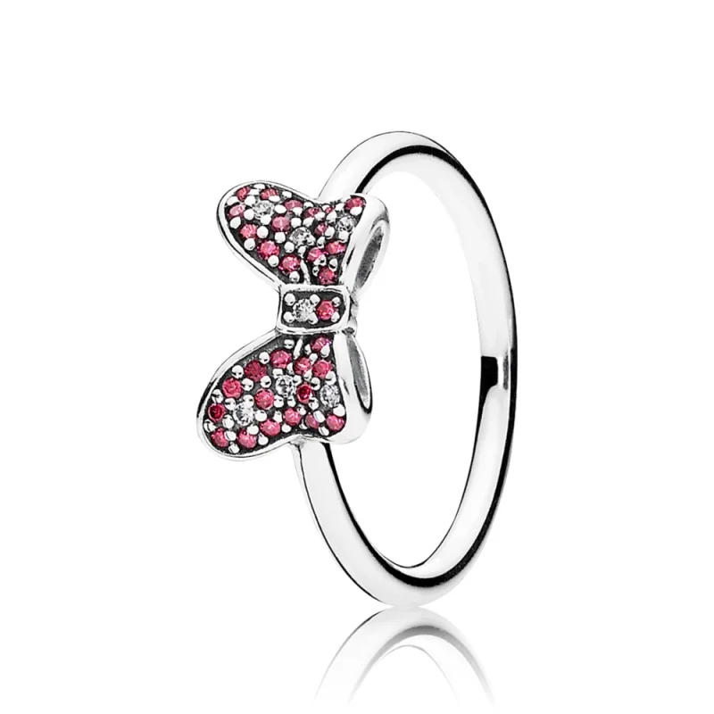 (imagem para) Anel PANDORA de prata Disney, Arco Espumante de Minnie