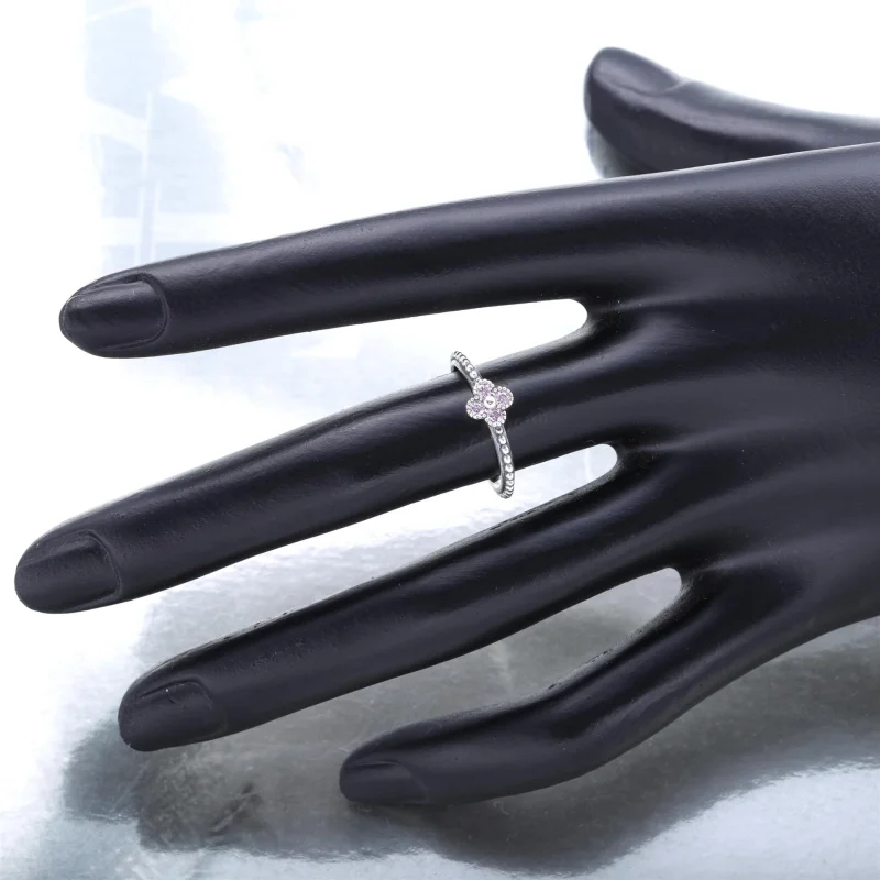 (imagem para) Anel PANDORA Flor do Oriente Rosa - 191001PCZ - Visualizar 3