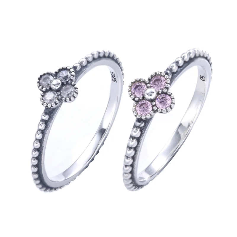 (imagem para) Anel PANDORA Flor do Oriente Rosa - 191001PCZ - Visualizar 4