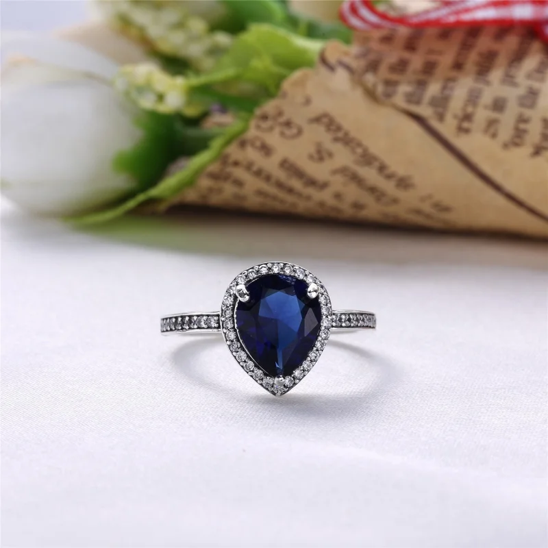 (imagem para) Anel PANDORA Gota de Água Brilhante - 196251CZ - Visualizar 4