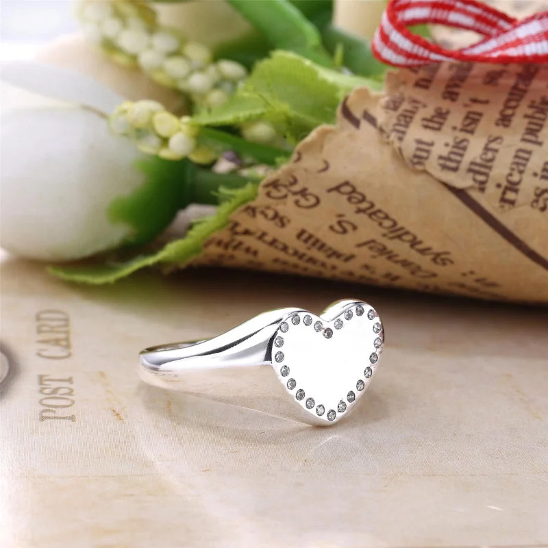 (imagem para) Anel PANDORA Coração Meu Emblema - 191042CZ - Visualizar 2