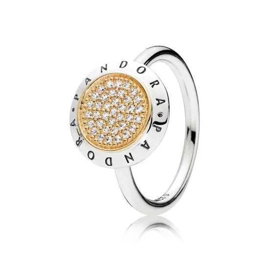 (imagem para) Anel PANDORA Signature com Ouro - 196231CZ