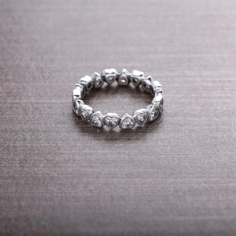 (imagem para) Anel PANDORA Coração Brilhante - 190897CZ - Visualizar 2