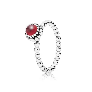(imagem para) Anel PANDORA de Prata, birthstone-janeiro, garnet - 190854GA