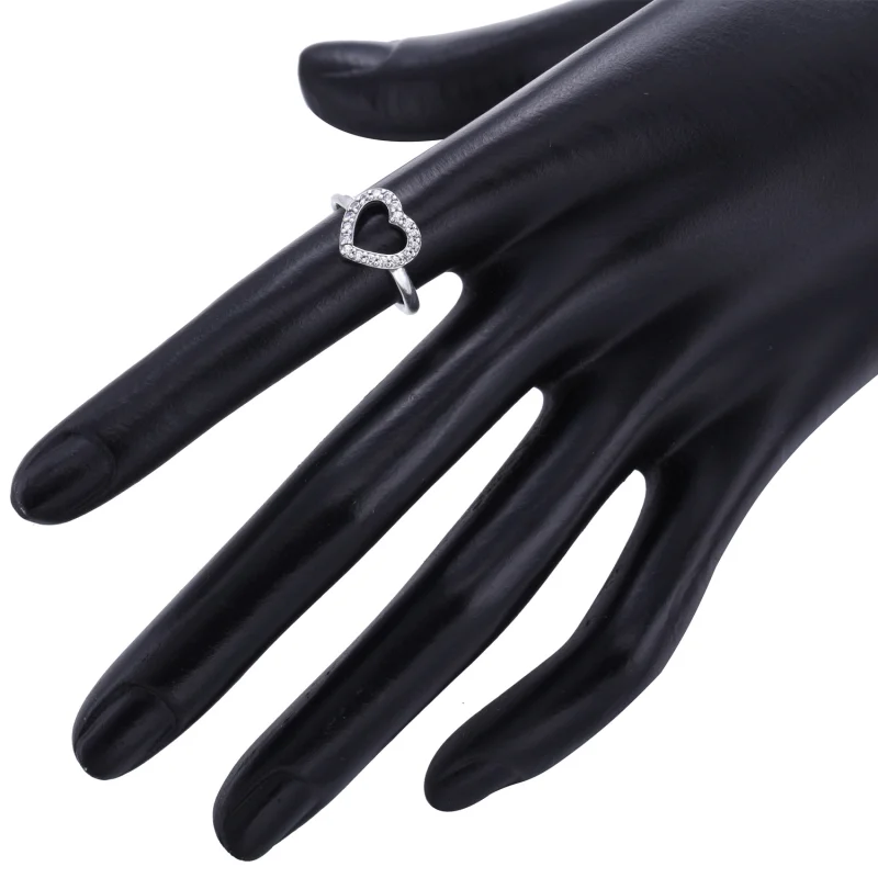 (imagem para) Anel PANDORA de Prata com Zircônia Cúbica - 190861CZ - Anéis - Visualizar 3