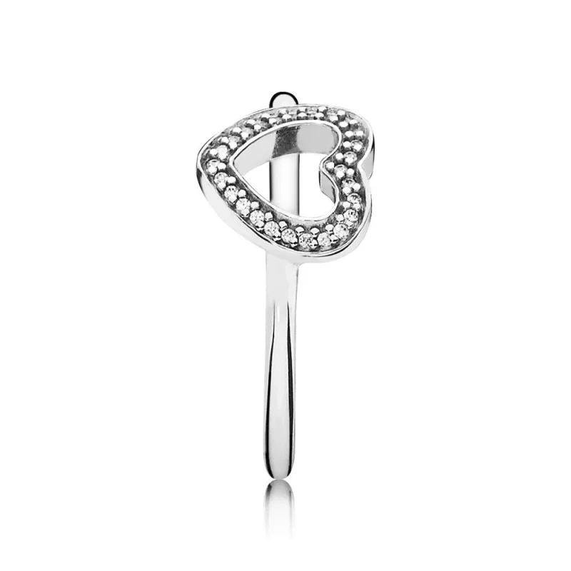 (imagem para) Anel PANDORA de Prata com Zircônia Cúbica - 190861CZ - Anéis - Visualizar 4