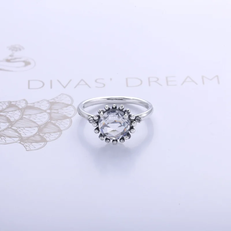 (imagem para) Anel PANDORA de Prata, light colour amethyst - 190850PAM - Visualizar 2