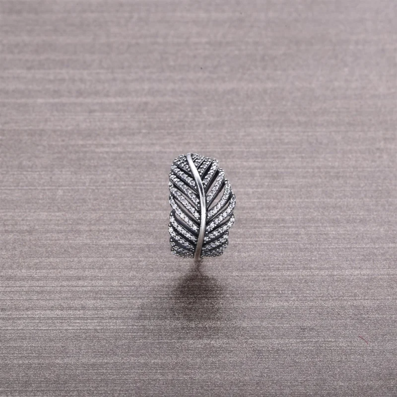 (imagem para) Anel PANDORA de Prata, micro bead-set cubic zirconia - 190886CZ - Visualizar 2