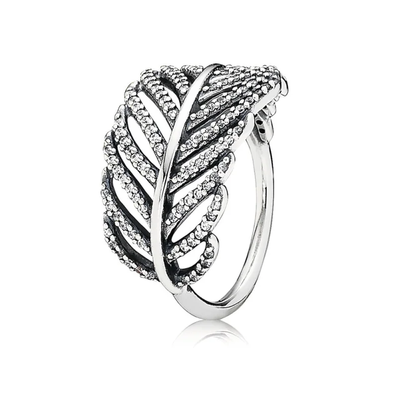 (imagem para) Anel PANDORA de Prata, micro bead-set cubic zirconia - 190886CZ