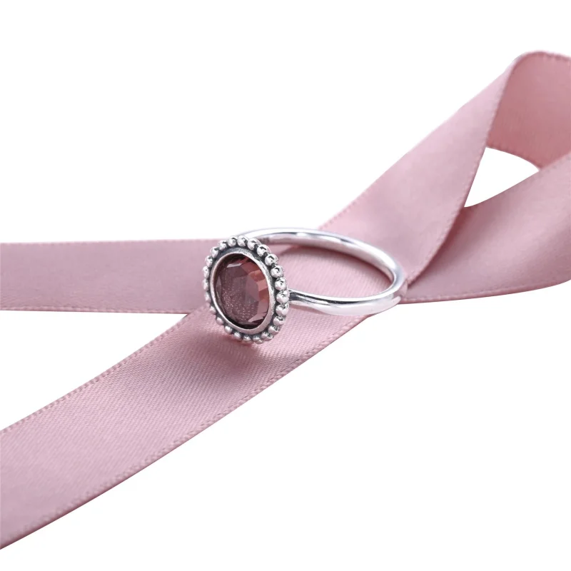 (imagem para) Anel PANDORA de Prata with clear and pink cubic zirconia - 190904PCZ - Visualizar 2