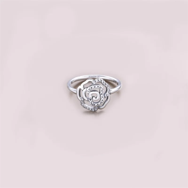 (imagem para) Anel PANDORA Pequena Rosa Brilhante - 190949CZ - Visualizar 2