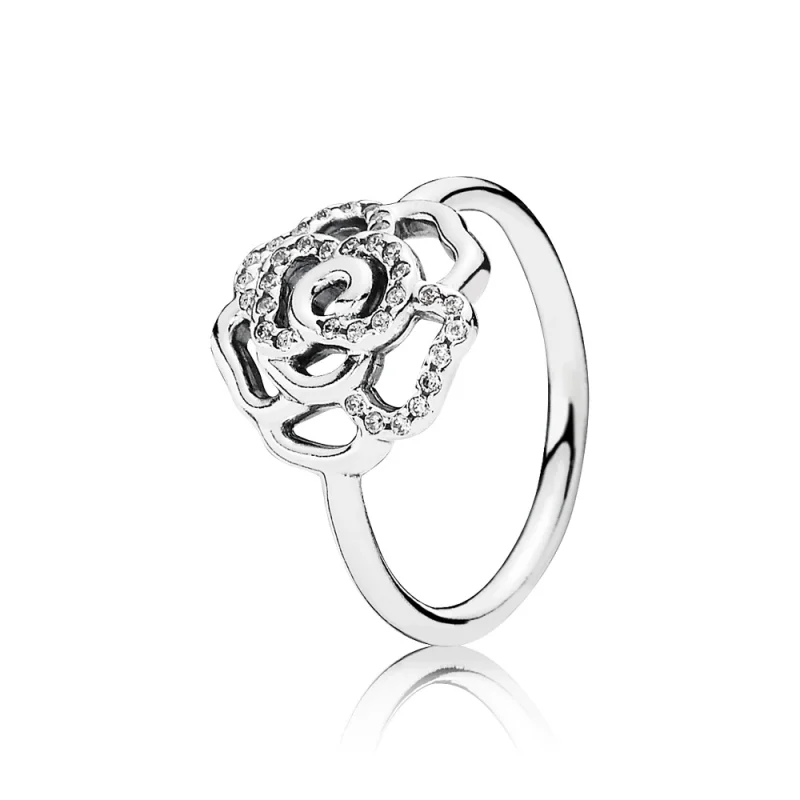 (imagem para) Anel PANDORA Pequena Rosa Brilhante - 190949CZ