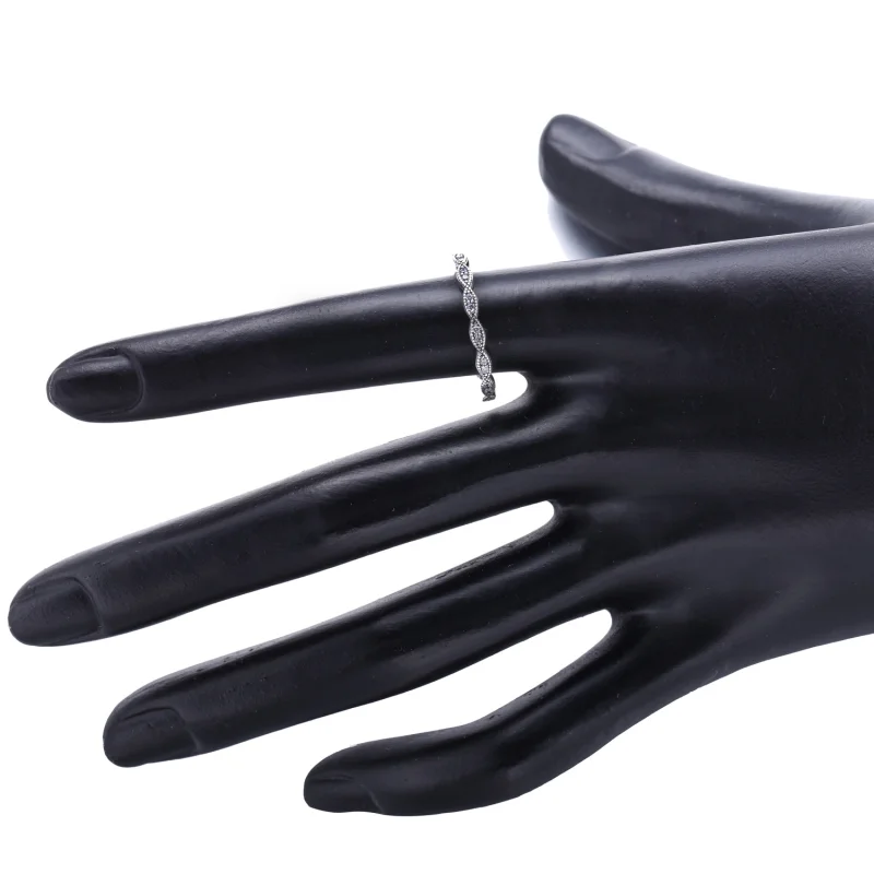 (imagem para) Anel PANDORA de Prata Delicadas Folhas Encantadas - 190923CZ - Visualizar 4