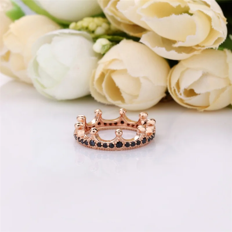 (imagem para) Anel PANDORA Rose™ Coroa da Princesa Moderna - 187087NCK - Visualizar 3