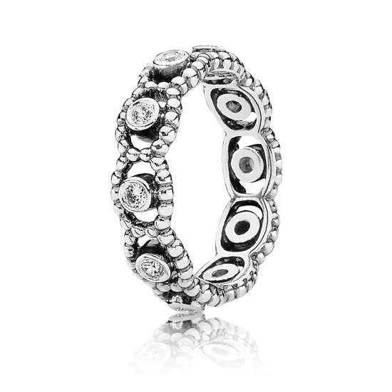 (imagem para) Anel PANDORA de Prata com Zircônia Cúbica - 190881CZ