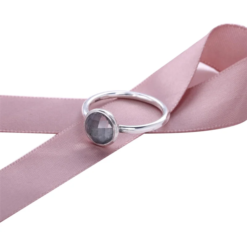 (imagem para) Anel PANDORA Gotas de Poesia Azul-Água - 190982NAB - Visualizar 2