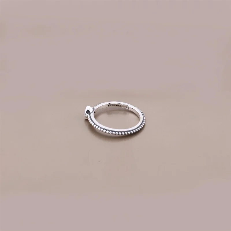 (imagem para) Heart Anel PANDORA de Prata with golden red synthetic ruby - 190896SGR - Visualizar 3