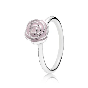 (imagem para) Rose Anel PANDORA de Prata with pink enamel - 190905EN40