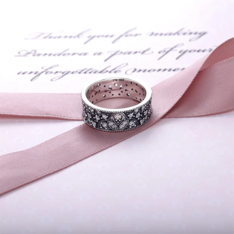 (imagem para) Shimmering Leaves Ring - 190965CZ - Visualizar 2