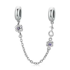 (imagem para) Pandora Style Retro Flowers Safety Chain - SCC2100