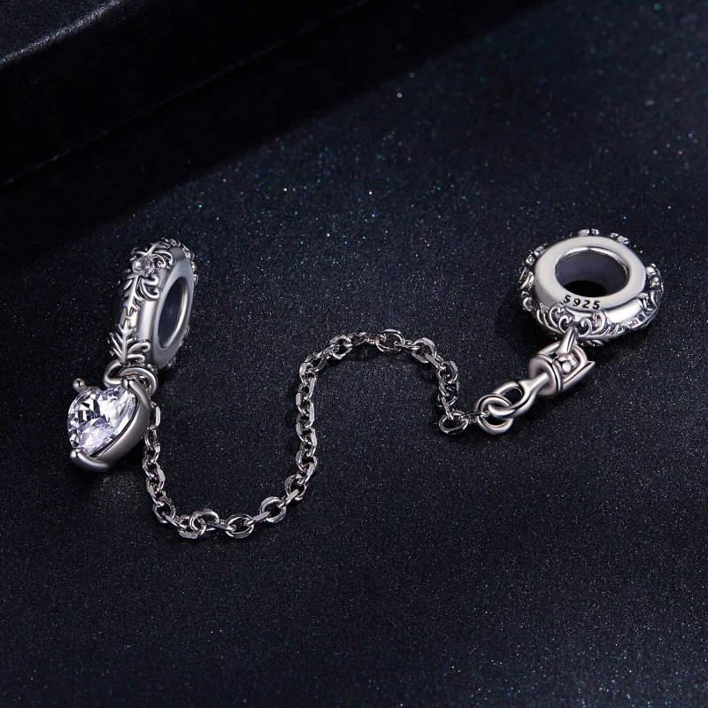 (imagem para) Pandora Style Retro Pattern Safety Chain - SCC2407 - Visualizar 2