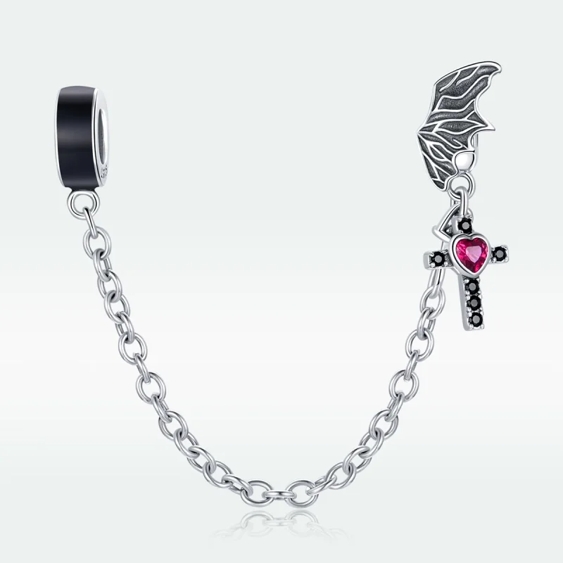 (imagem para) Corrente de Segurança Cruz alada estilo Pandora - SCC1781 - Visualizar 5