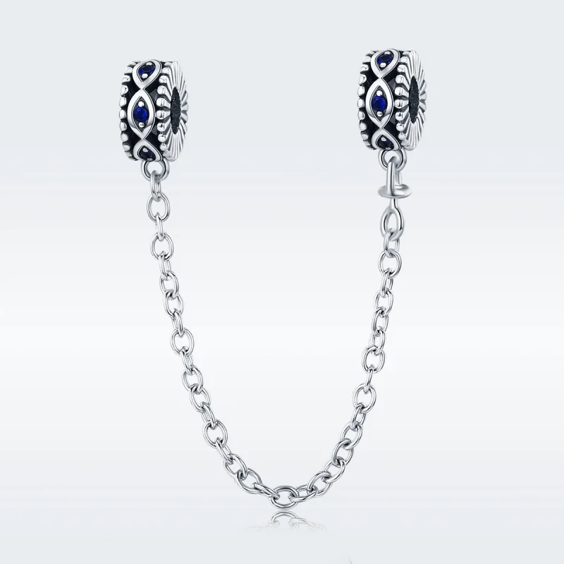 (imagem para) Corrente de Segurança Olho do diabo estilo Pandora - SCC617 - Visualizar 2