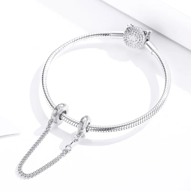 (imagem para) Corrente de Segurança Onda de água estilo Pandora - SCC1577 - Visualizar 3