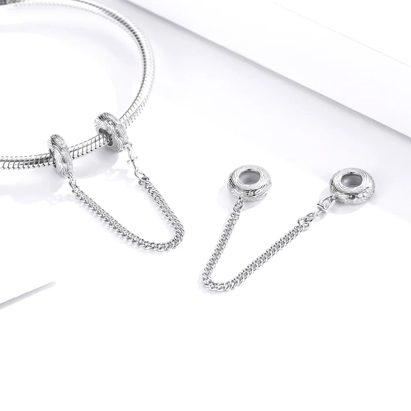 (imagem para) Corrente de Segurança Onda de água estilo Pandora - SCC1577 - Visualizar 4