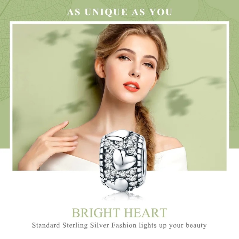 (imagem para) Separador Brilhar no meu coração estilo Pandora - SCC798 - Visualizar 6