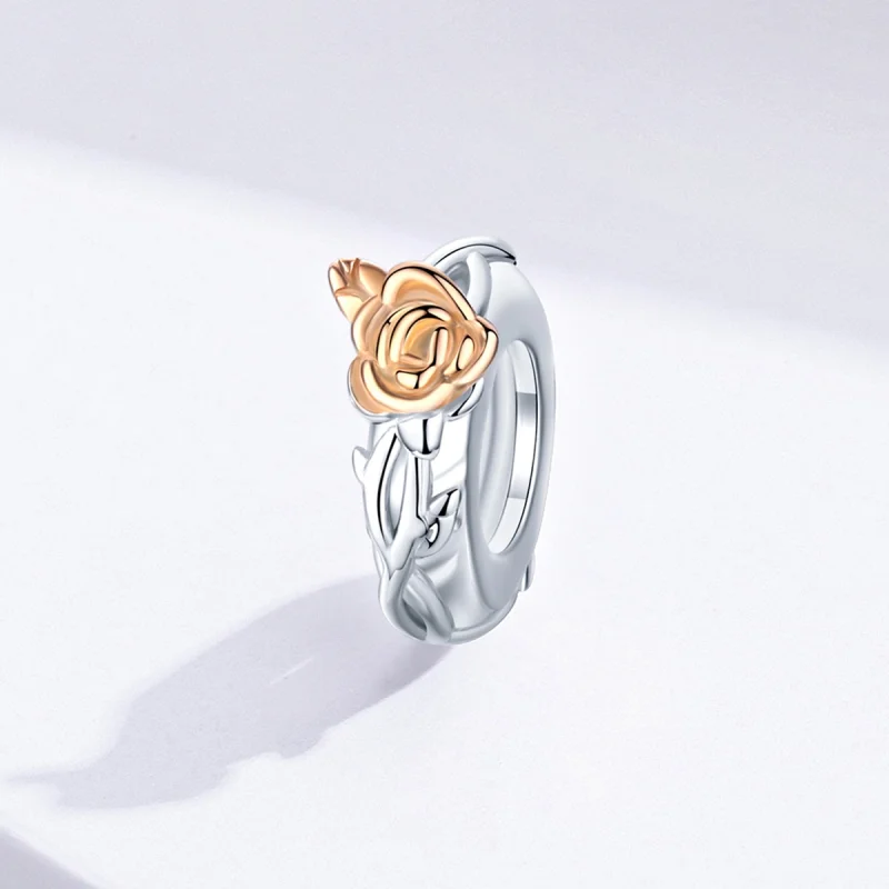(imagem para) Separador Dois tons Lover Rose Flowers estilo Pandora - BSC146 - Visualizar 2