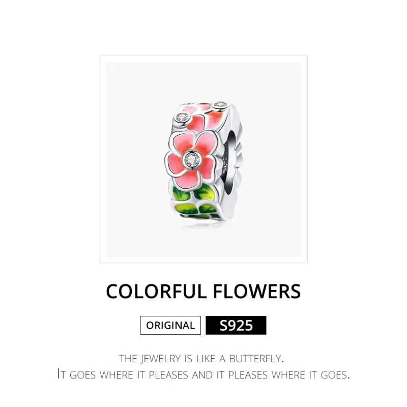 (imagem para) Separador Flores coloridas estilo Pandora - SCC1727 - Visualizar 6