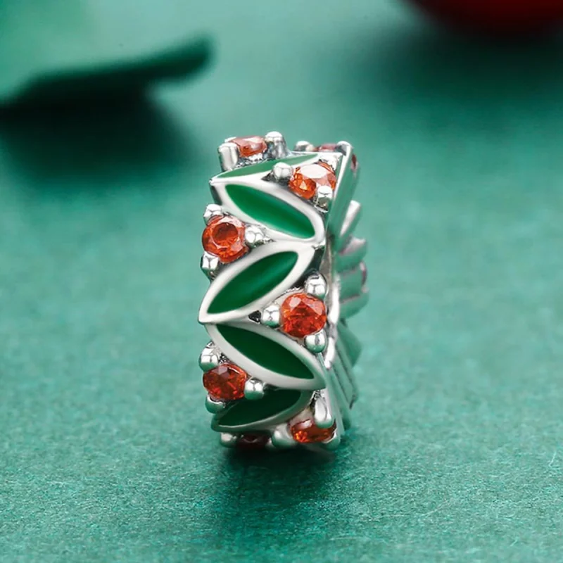 (imagem para) Separador Folhas de árvore de natal estilo Pandora - SCC317 - Visualizar 3