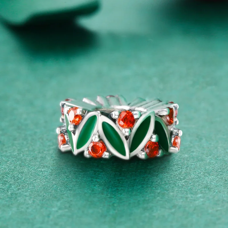 (imagem para) Separador Folhas de árvore de natal estilo Pandora - SCC317 - Visualizar 5