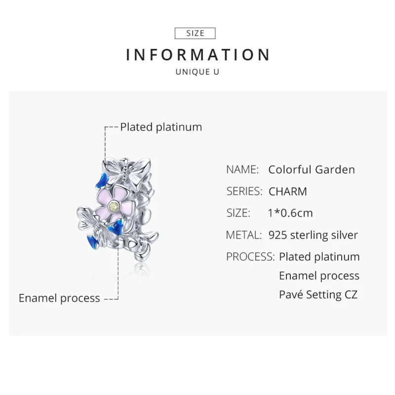 (imagem para) Separador Jardim colorido estilo Pandora - BSC288 - Visualizar 8