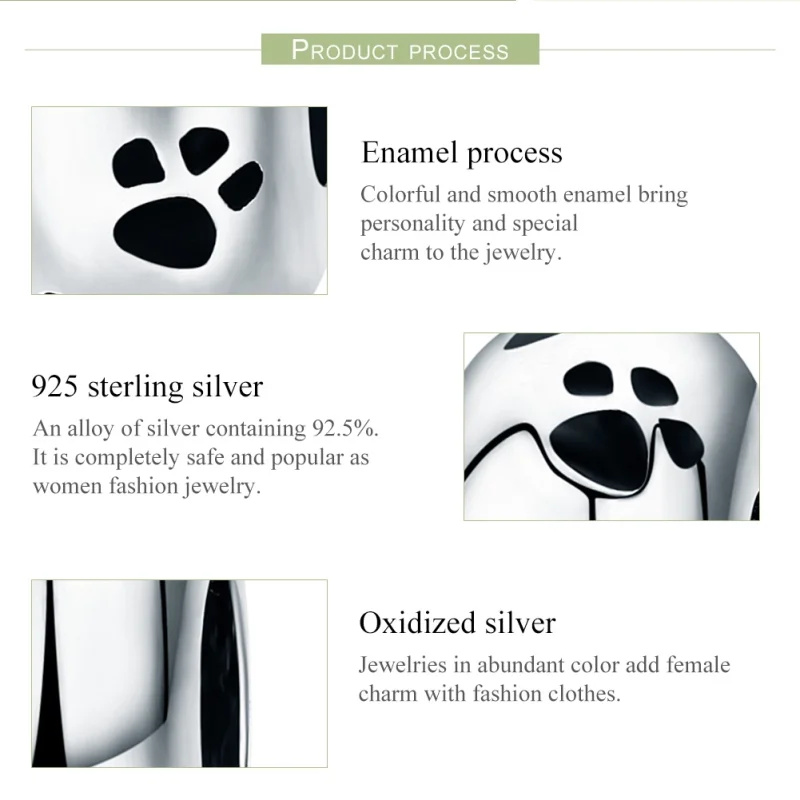 (imagem para) Separador Marca do animal de estimação estilo Pandora - SCC594 - Visualizar 7