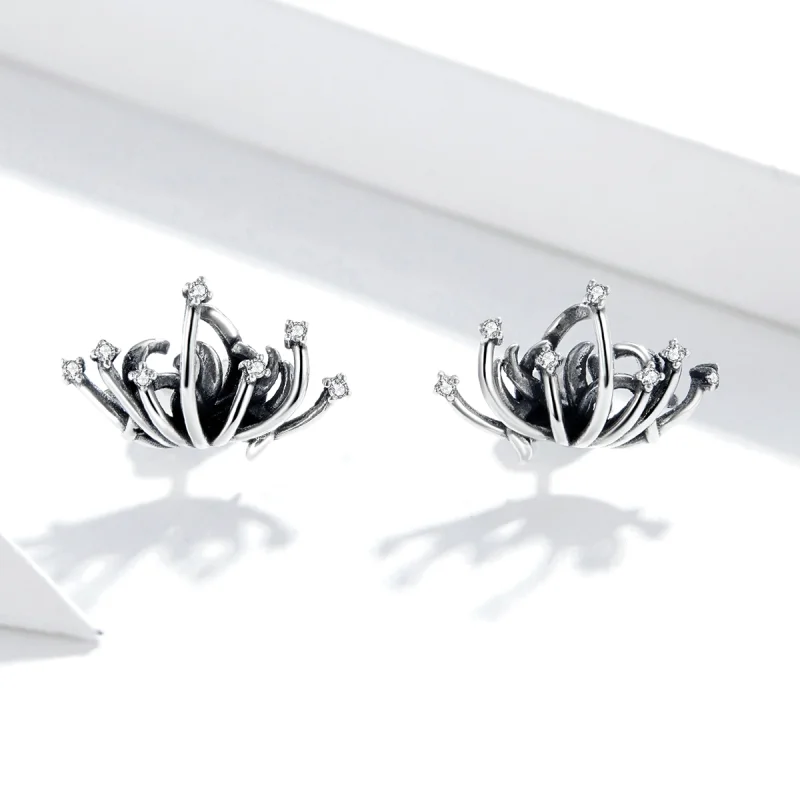 (imagem para) Pandora Style Bana Stud Earrings - SCE940 - Visualizar 2